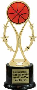 8" Color Sport Basketball Trophy Kit with Pedestal Base