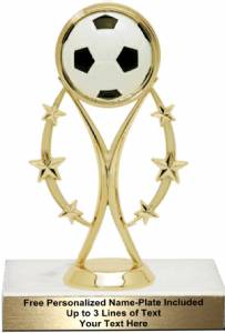 6 3/4" Color Sport Soccer Trophy Kit