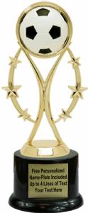 8" Color Sport Soccer Trophy Kit with Pedestal Base