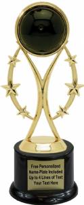 8" Color Sport Bowling Trophy Kit with Pedestal Base