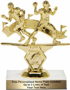 5 3/4" Double Action Football Trophy Kit