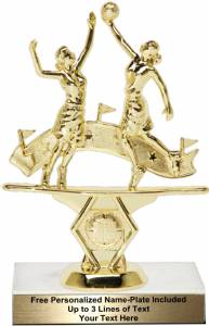 5 3/4" Double Action Basketball Female Trophy Kit