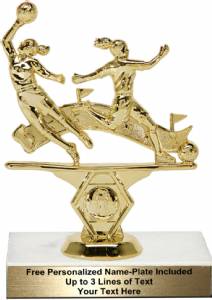 5 3/4" Double Action Soccer Female Trophy Kit