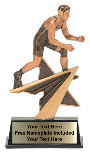 7" Wrestling Star Power Sport Resin Trophy