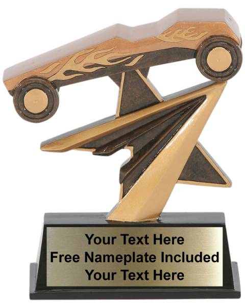 7" Pinewood Derby Star Power Sport Resin Trophy