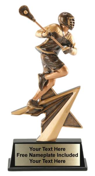 7" Lacrosse Star Power Sport Resin Trophy