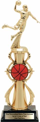 Male Basketball Color Riser Pre-Assembled Trophy