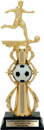 Male Soccer Color Riser Pre-Assembled Trophy