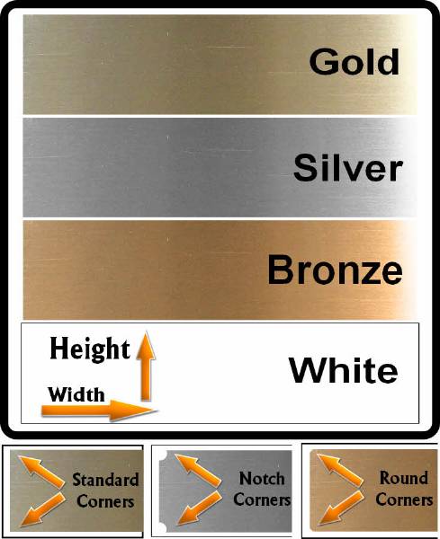 Sublimation Metal Blanks 4x6 inch Aluminum, Harvest Gold