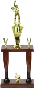 Baseball Bat Trophy Kit - 2 Post - BC20-2E