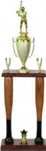 Baseball Bat Trophy Kit - 2 Post - BC25-2