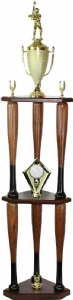Baseball Bat Trophy Kit - 3 Post - BC44-3