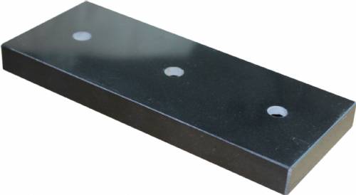 Black Marble Trophy Base 7 1/2" x 3" 3 Hole