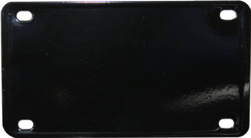 2 1/4" x 4" Black Laser Engravable Stainless Steel Plate