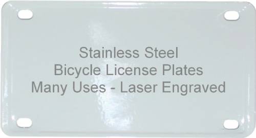 2 1/4" x 4" Glow in the Dark Laser Engravable Plate #2