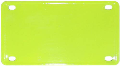 2 1/4" x 4" Neon Yellow Laser Engravable Stainless Steel Plate