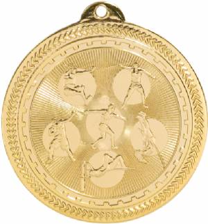 2" Field Events BriteLazer Award Medal #2