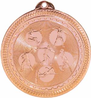 2" Field Events BriteLazer Award Medal #4