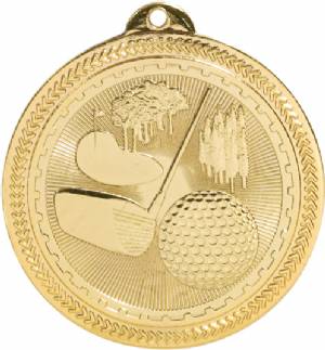 2" Golf BriteLazer Award Medal #2