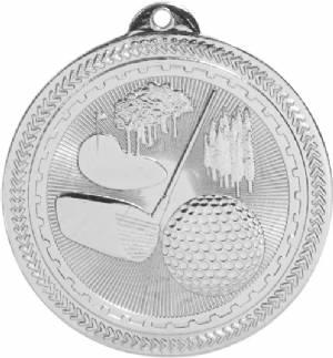 2" Golf BriteLazer Award Medal #3