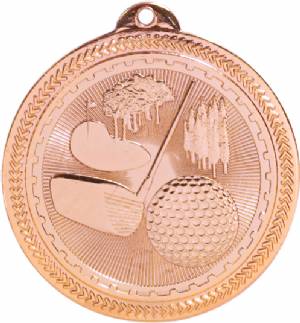 2" Golf BriteLazer Award Medal #4