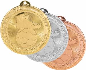 2" Soccer BriteLazer Award Medal