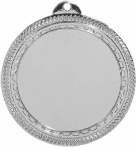 2" Bright Finish 1 1/2" Insert Holder Award Medal #2