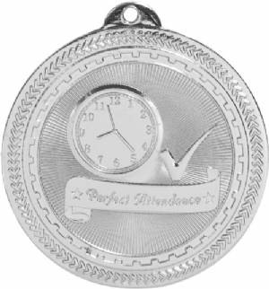 2" Perfect Attendance BriteLazer Award Medal #3
