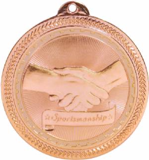 2" Sportsmanship BriteLazer Award Medal #4