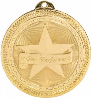 2" Star Performer BriteLazer Award Medal #2