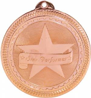 2" Star Performer BriteLazer Award Medal #4