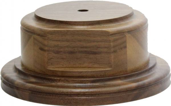 BS193WA Genuine Walnut Wood Base 6" x 2 1/2"