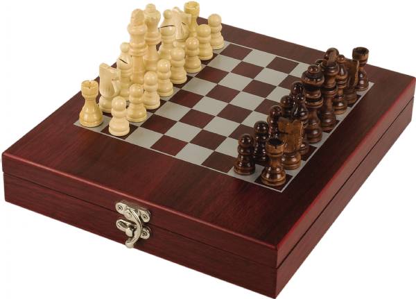 Rosewood Finish Chess Gift Set #2