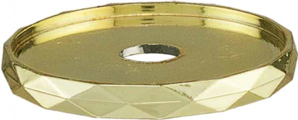1 3/4" Diamond Edge Gold Check Ring