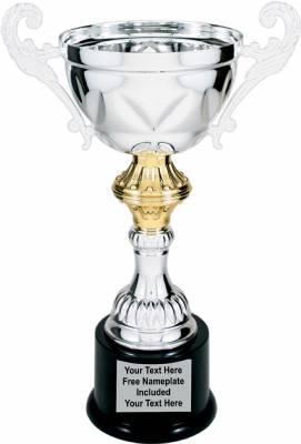 11 1/2" Silver Metal Cup Trophy