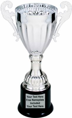 8 3/4" Silver Metal Cup Trophy
