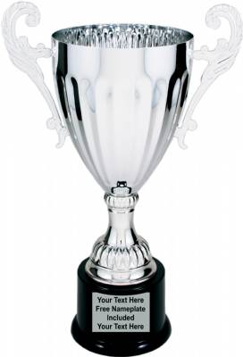 12" Silver Metal Cup Trophy