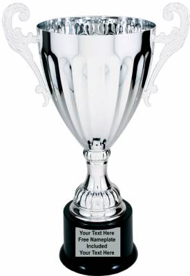 13 1/4" Silver Metal Cup Trophy