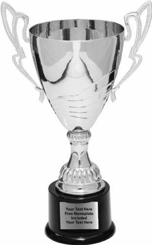 16 3/4" Silver Completed Metal Cup Trophy