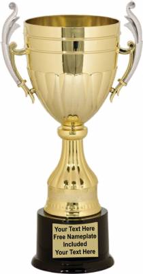 13" Gold Plastic Trophy Cup