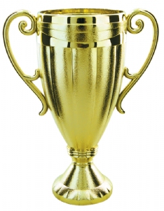 Gold 6 1/8" Plastic Trophy Cup