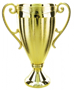 Gold 7 1/4" Plastic Trophy Cup