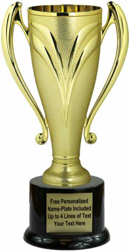 7" Gold Victory Cup Trophy Kit With Pedestal Base