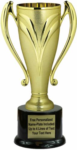 8" Gold Victory Cup Trophy Kit With Pedestal Base