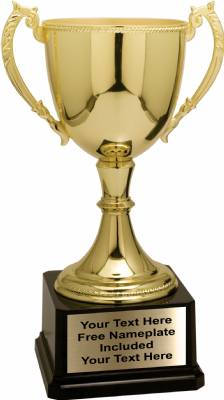 11" Gold Zinc Metal High Quality Trophy Cup