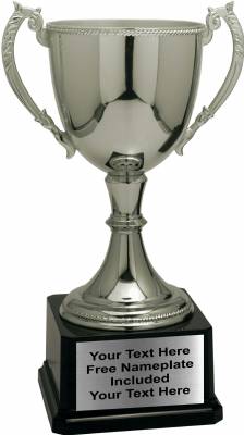 11" Silver Zinc Metal High Quality Trophy Cup