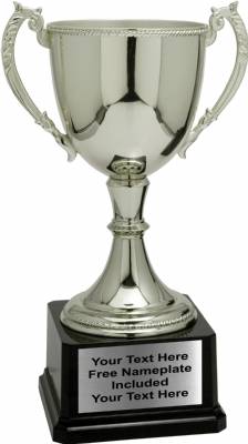 12 3/4" Silver Zinc Metal High Quality Trophy Cup