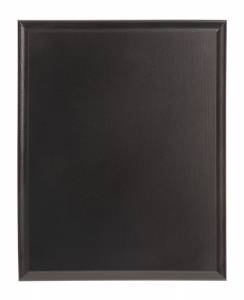 4 1/4" x 6" Solid Black Finish Plaque Blank