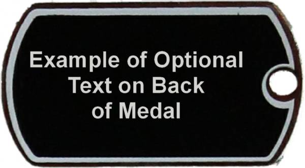 2" Black / Silver Cheer Laserable Star Dog Tag #3