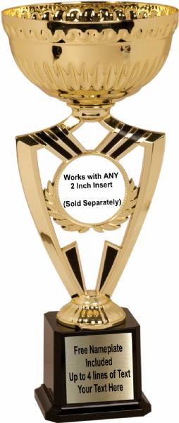 15" Cup Trophy Kit - Ribbon Series EZ Cups Gold #2